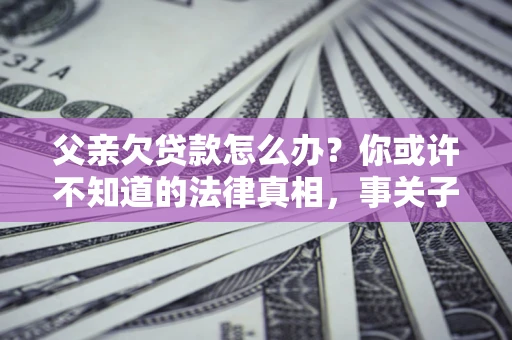 北京父亲欠贷款怎么办？你或许不知道的法律真相，事关子女未来