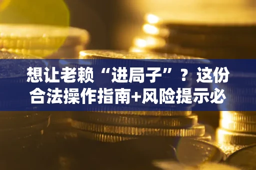 北京想让老赖“进局子”？这份合法操作指南+风险提示必须看！